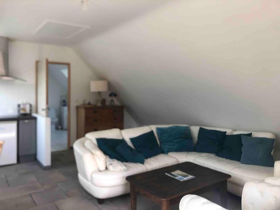 Terrasse, Campagne Et Mer Apartment Troguery ภายนอก รูปภาพ