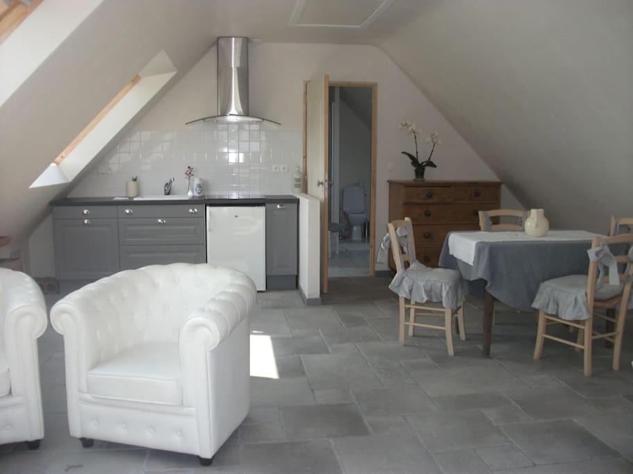 Terrasse, Campagne Et Mer Apartment Troguery ภายนอก รูปภาพ